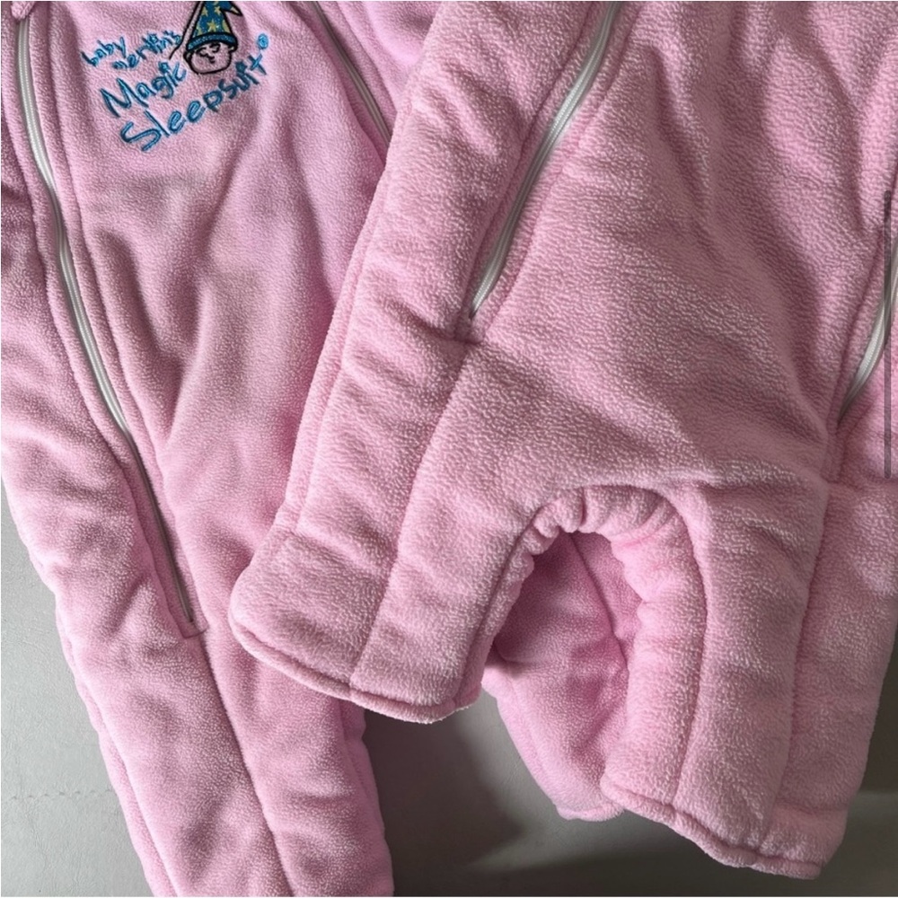 BABY MERLIN'S MAGIC SLEEPSUIT Set of 2 in Pink Size Large